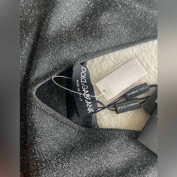 NWT Dolce & Gabbana Grey & Silver Dress EU 46 US L/XL - Picture 4 of 10